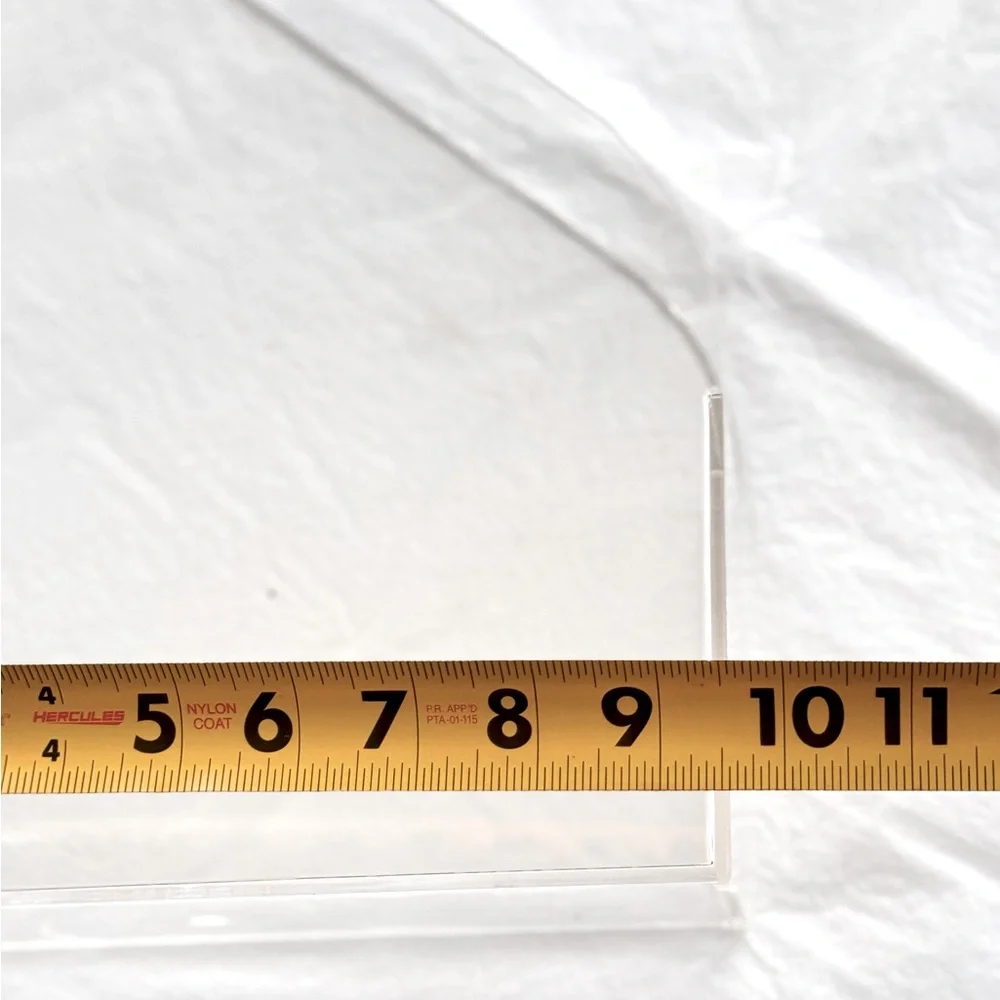 HOM Organization Clear Resin Acrylic Magazine File Holder